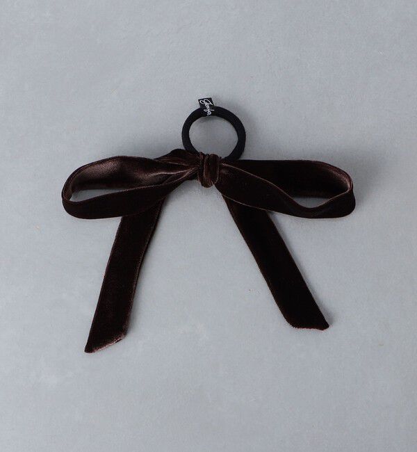 UNITED ARROWS「＜Jennifer Ouellette＞ベルベット ポニー 25FW」|ヘアゴム・シュシュ|DK.BROWN