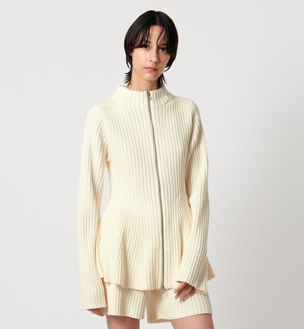 AEWEN MATOPH「＜AEWEN MATOPH＞ウールカシミヤミックス ペプラムジップアップニットジャケット」|その他|