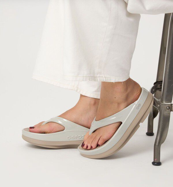 UNITED ARROWS green label relaxing「＜OOFOS＞ OOmega LUXE  プラットフォーム サンダル / ウーメガ」|サンダル|