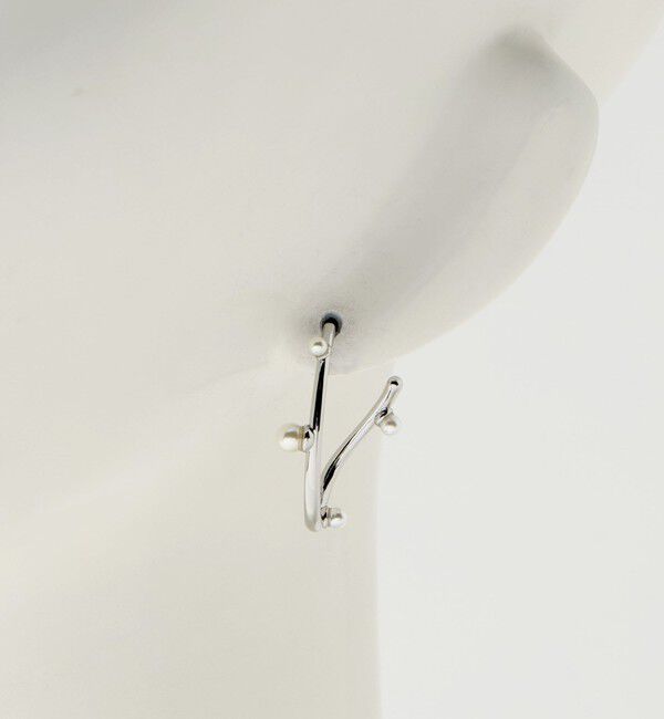 UNITED ARROWS green label relaxing「ドロップ フープ ピアス」|ピアス|