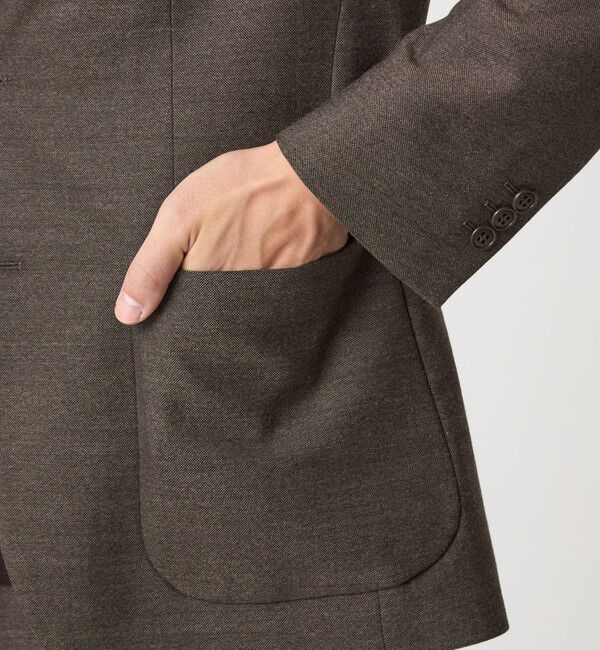 UNITED ARROWS green label relaxing「A+ TWPU ホームスパン 2B スタンダード ジャケット -ウォッシャブル・ストレッチ-」|テーラードジャケット|