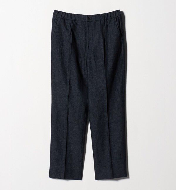 UNITED ARROWS green label relaxing「DC W/LI デニムライク ワイド 1プリーツ イージーパンツ」|スラックス|