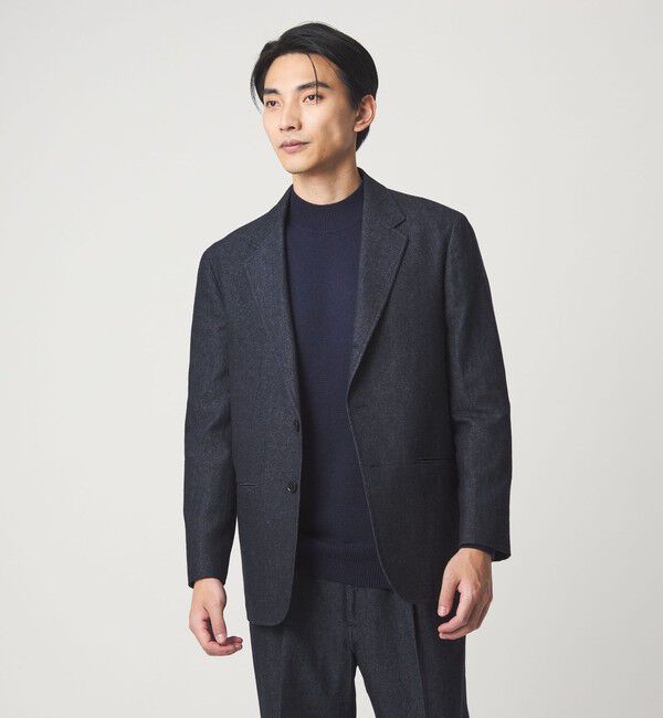 UNITED ARROWS green label relaxing「DC W/LI デニムライク 3B 01 ジャケット」|テーラードジャケット|NAVY
