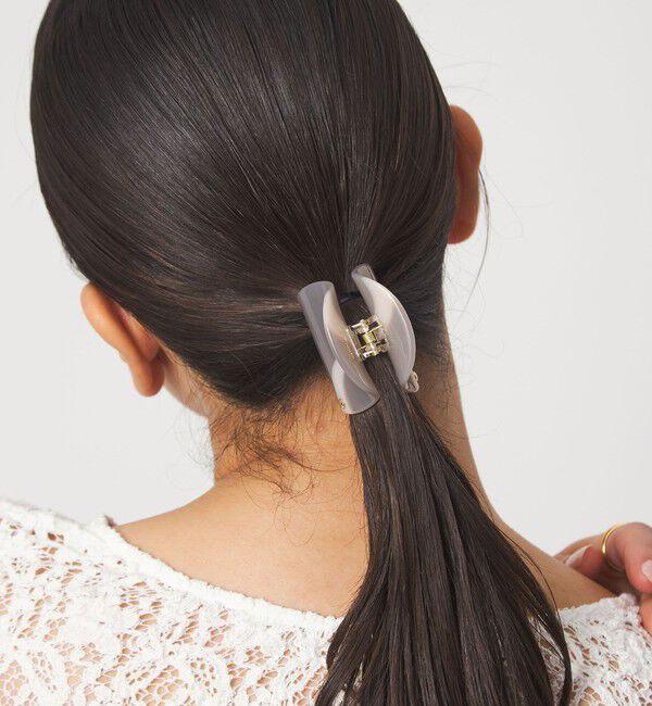 UNITED ARROWS green label relaxing「【WEB限定】マーブル ライン ヘアクリップ / バンズクリップ」|ヘアバンド|