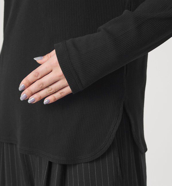 UNITED ARROWS green label relaxing「【WEB限定】＜at ease＞シアーテレコ ヘンリーネック カットソー」|Tシャツ・カットソー|