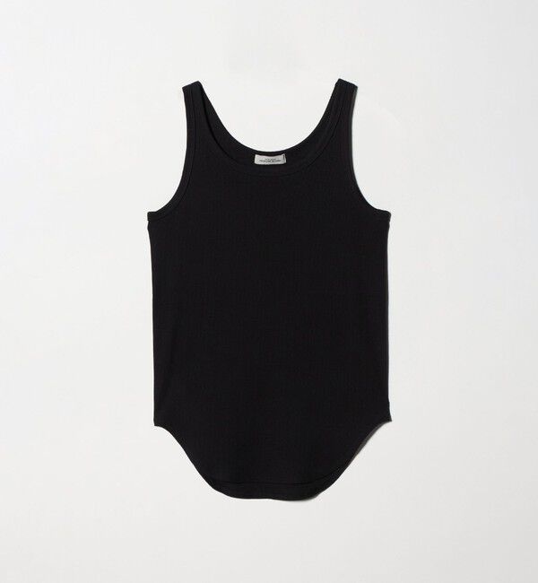 UNITED ARROWS green label relaxing「ベーシック リブ タンクトップ」|タンクトップ|BLACK