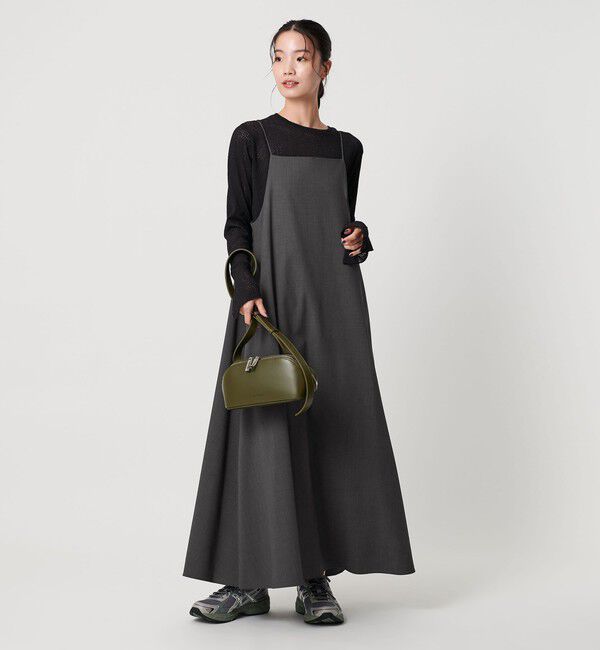 BEAUTY&YOUTH UNITED ARROWS「ポリエステルレーヨンブレンド フレア キャミソールワンピース」|ワンピース|DK.GRAY