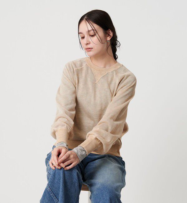 BEAUTY&YOUTH UNITED ARROWS「【WEB限定】シアーニットプルオーバー ウォッシャブル」|ニット・セーター|