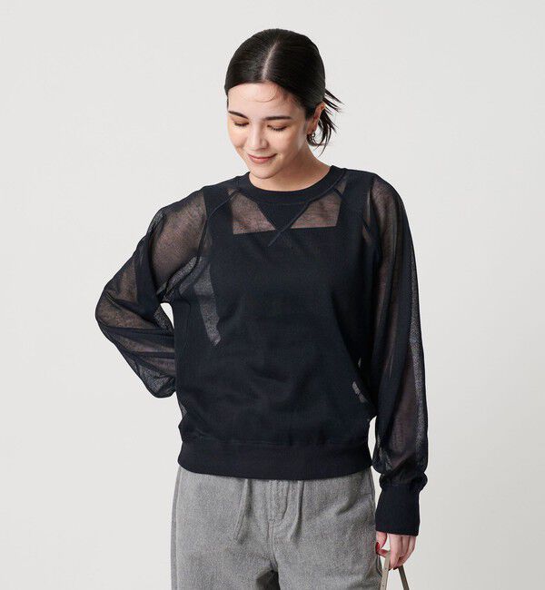 BEAUTY&YOUTH UNITED ARROWS「【WEB限定】シアーニットプルオーバー ウォッシャブル」|ニット・セーター|