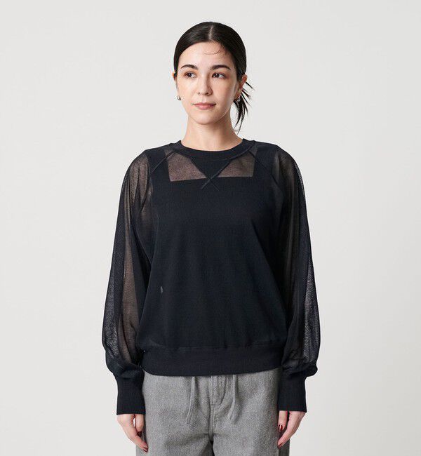 BEAUTY&YOUTH UNITED ARROWS「【WEB限定】シアーニットプルオーバー ウォッシャブル」|ニット・セーター|