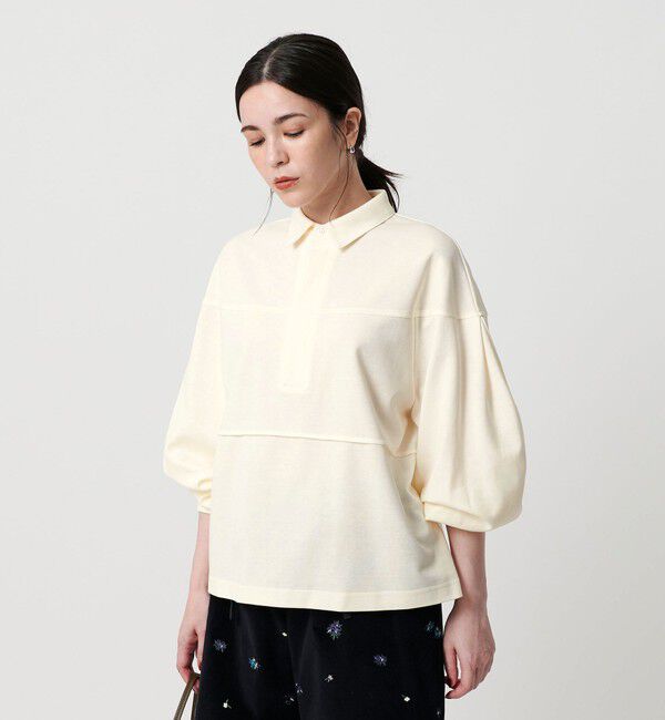 BEAUTY&YOUTH UNITED ARROWS「【WEB限定】タックボリュームスリーブ ラガーシャツ」|Tシャツ・カットソー|