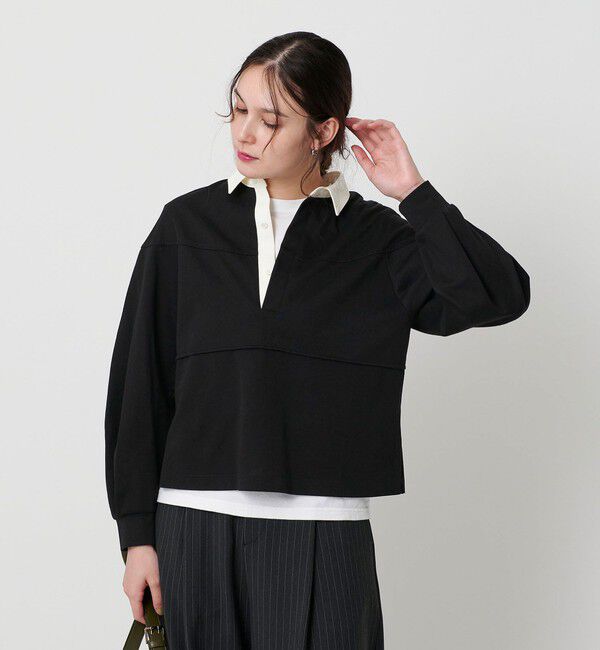BEAUTY&YOUTH UNITED ARROWS「【WEB限定】タックボリュームスリーブ ラガーシャツ」|Tシャツ・カットソー|