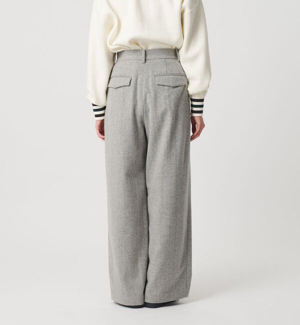 BEAUTY&YOUTH UNITED ARROWS「毛ブレンド ヘリンボーンワイドパンツ」|スラックス|