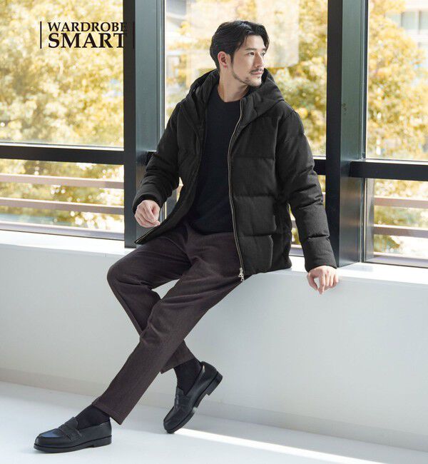 WEB限定 WARDROBE SMART】LANATEC フード ダウンジャケット