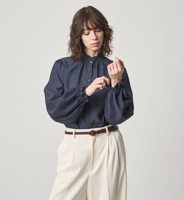 STEVEN ALAN「＜Steven Alan＞フリル ブラウス」|シャツ・ブラウス|