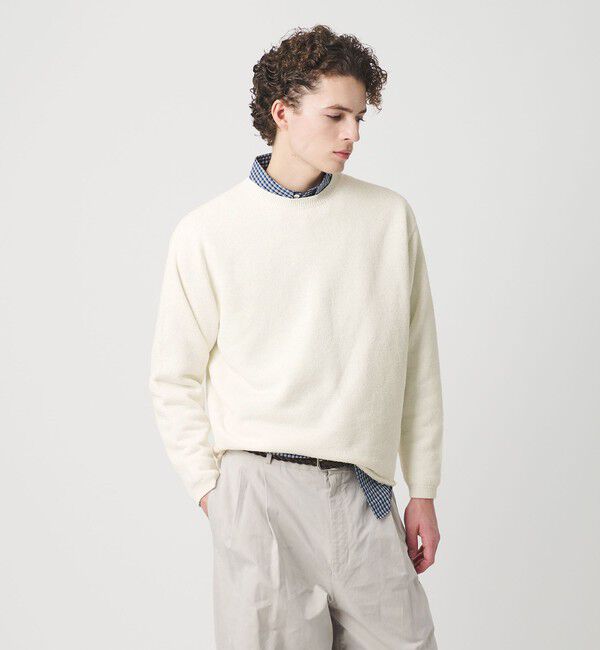 BEAUTY&YOUTH UNITED ARROWS「WJQ カットオフ クルーネック ニット ウォッシャブル」|ニット・セーター|