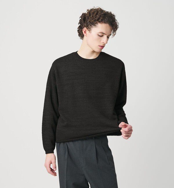 BEAUTY&YOUTH UNITED ARROWS「WJQ カットオフ クルーネック ニット ウォッシャブル」|ニット・セーター|