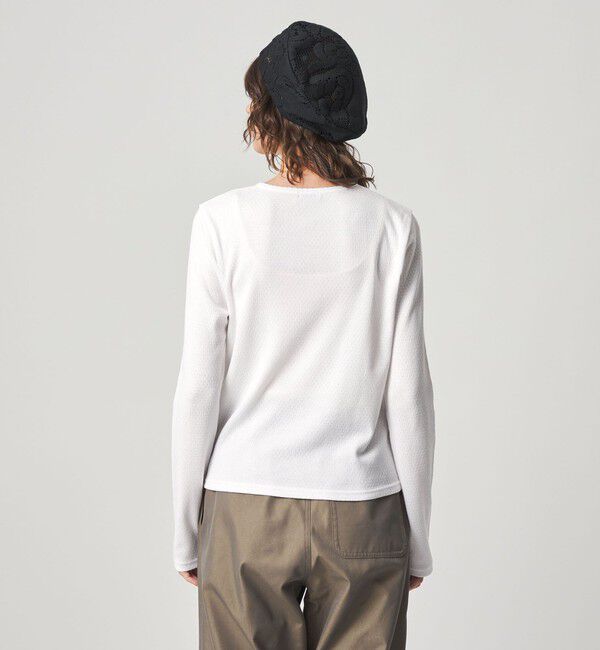 STEVEN ALAN「＜Steven Alan＞ドット リブ ヘンリーネック カットソー」|Tシャツ・カットソー|