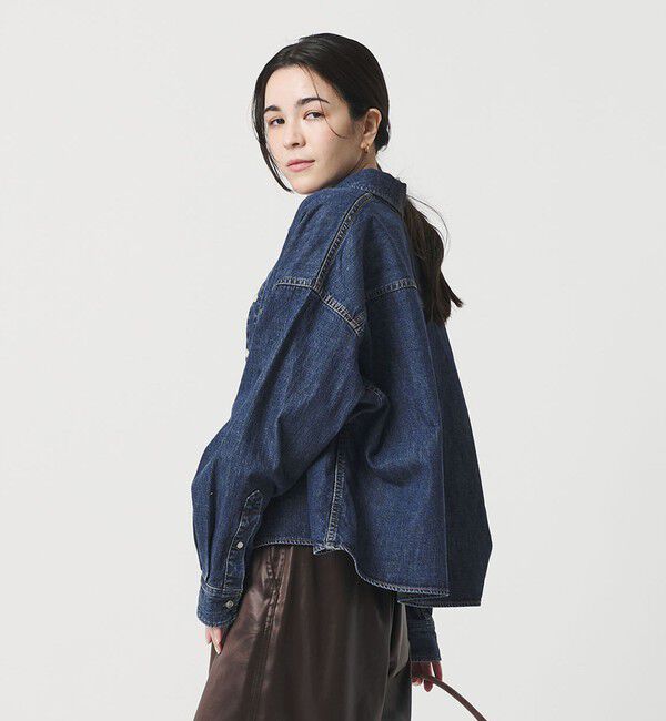 BEAUTY&YOUTH UNITED ARROWS「【WEB限定】ショート デニムシャツ」|シャツ・ブラウス|