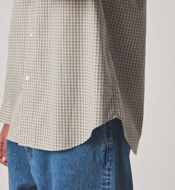 STEVEN ALAN「＜Steven Alan＞ 60 コンパクトヤーン チェック レギュラーカラー シャツ NARROW」|シャツ・ブラウス|