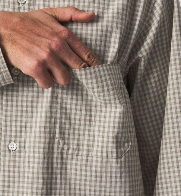 STEVEN ALAN「＜Steven Alan＞ 60 コンパクトヤーン チェック レギュラーカラー シャツ NARROW」|シャツ・ブラウス|