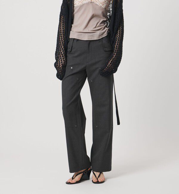 ATTISESSION「＜ATTISESSION＞チェック ワーク パンツ 」|その他|DK.GRAY