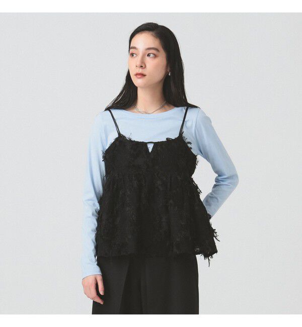 Ray BEAMS 「フリンジ ジャカード キャミソール」|キャミソール|