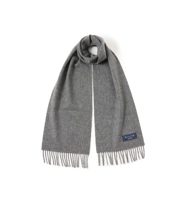 BEAMSBOY「HIGHLAND TWEEDS / ソリッド ストール 小」|マフラー|GREY