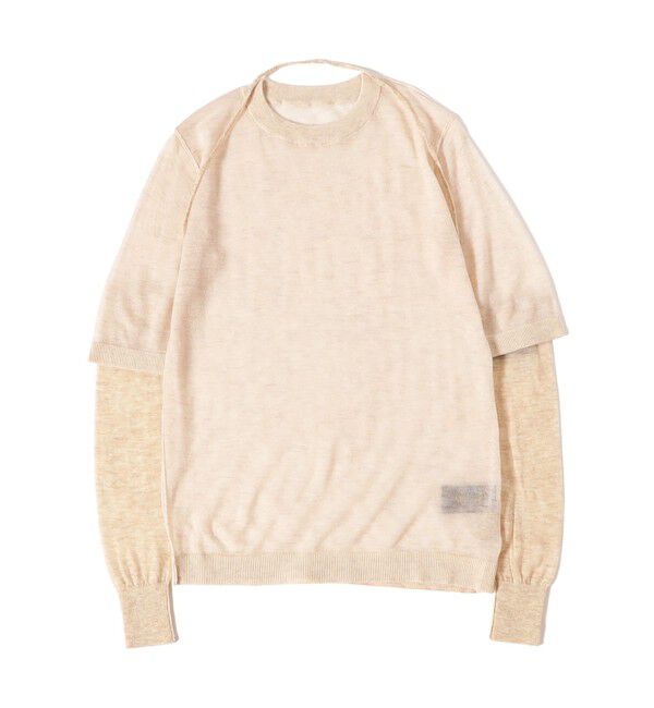 BEAMSBOY「maturely / ウール ショートスリーブ アンド アームカバー」|ニット・セーター|