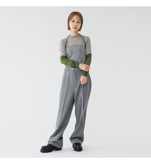 BEAMSBOY「maturely / ウール ショートスリーブ アンド アームカバー」|ニット・セーター|