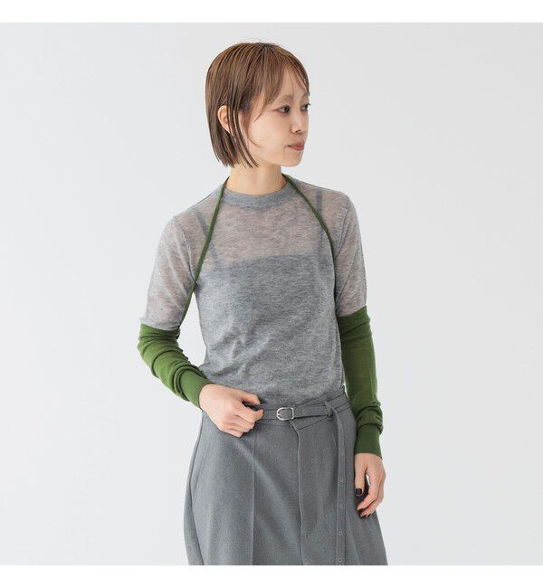 BEAMSBOY「maturely / ウール ショートスリーブ アンド アームカバー」|ニット・セーター|