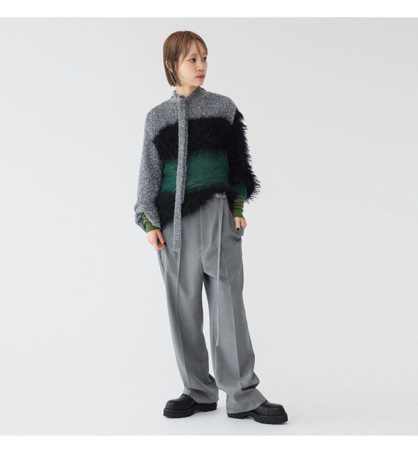 BEAMSBOY「maturely / スリーヤーン ボウタイ ロングスリーブ」|ニット・セーター|