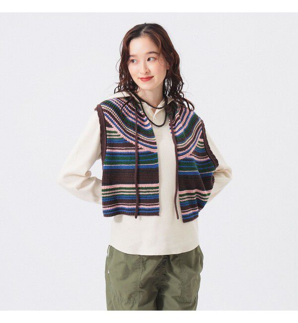 BEAMSBOY「マルチボーダー ベスト」|ベスト・ジレ|