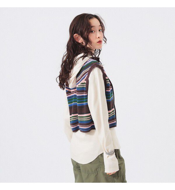 BEAMSBOY「マルチボーダー ベスト」|ベスト・ジレ|