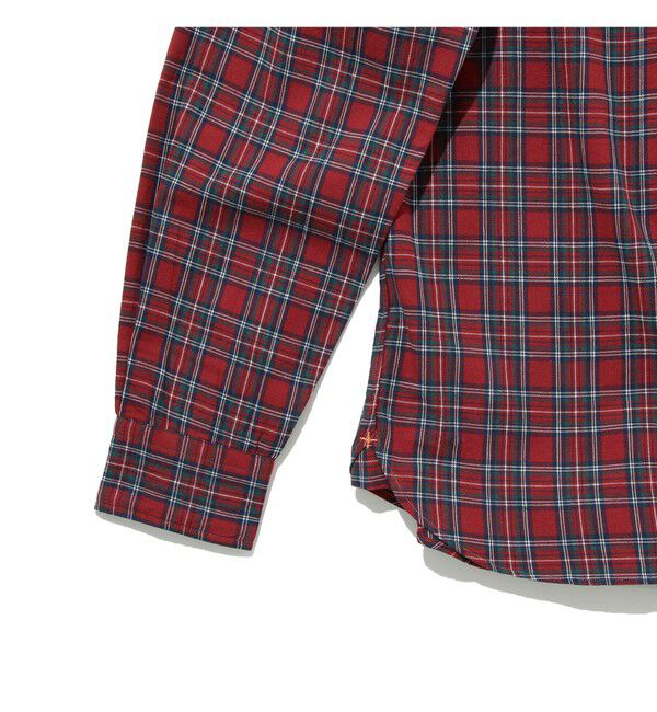 BEAMS PLUS「BEAMS PLUS / インディゴチェック ボタンダウンシャツ」|シャツ・ブラウス|