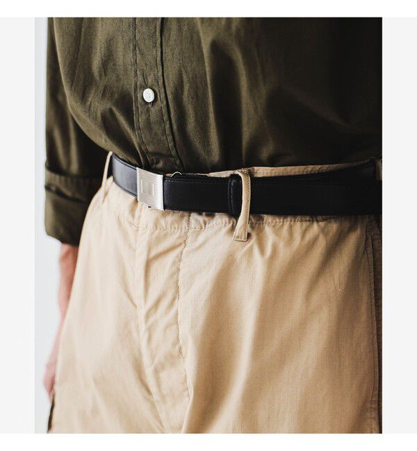 BEAMS PLUS「Plate Belt Dress Calf」|ベルト|