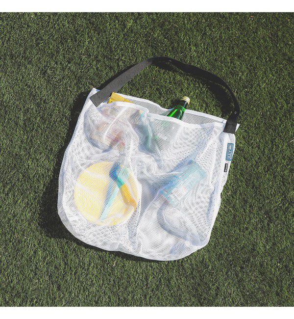 BEAMS「【別注】JULY NINE / SUSHI SACK LARGE MESH」|ポーチ|WHITE