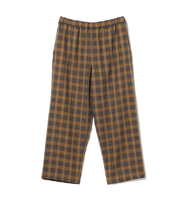 BEAMS「ブークレ チェック イージーパンツ」|チノ|