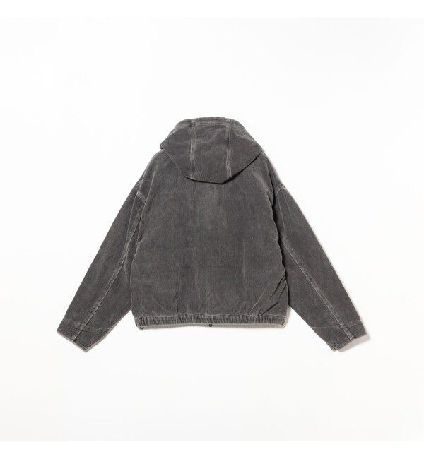 BEAMS「ワイドショートフィット フェード コーデュロイ フーデットブルゾン」|ブルゾン・スタジャン|