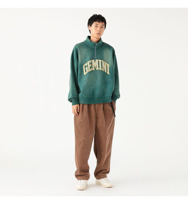 BEAMS「ワイドテーパード ウェービング  コーデュロイパンツ」|チノ|