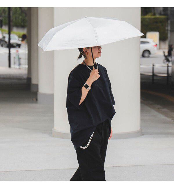 BEAMS「UVカット 晴雨兼用 折り畳み傘 ②」|傘|SILVER