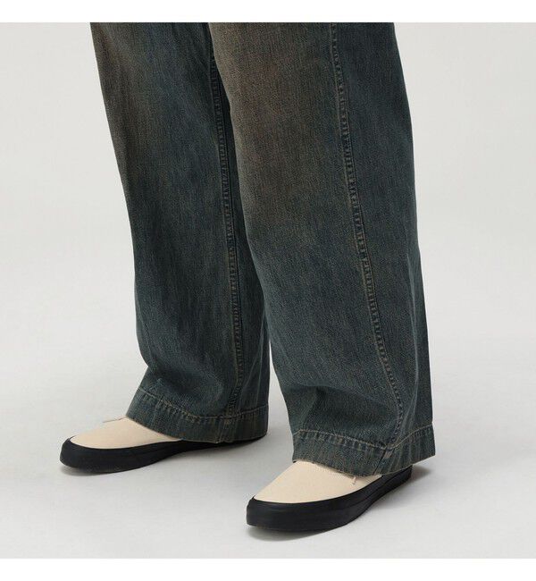 BEAMS PLUS「ダブルダイ デニム ミリタリー トラウザーズ」|チノ|