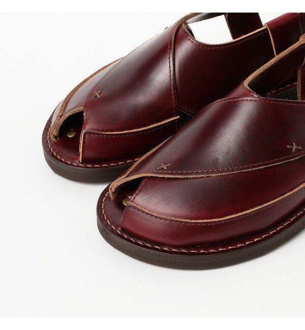 BEAMS PLUS「KOVALAM / 別注 X-STRAP SANDAL CHROMEXCEL」|サンダル|