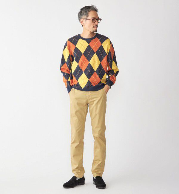 SHIPS「SHIPS:〈抗菌加工〉japan quality カラー テーパード スリム チノパンツ」|チノ|