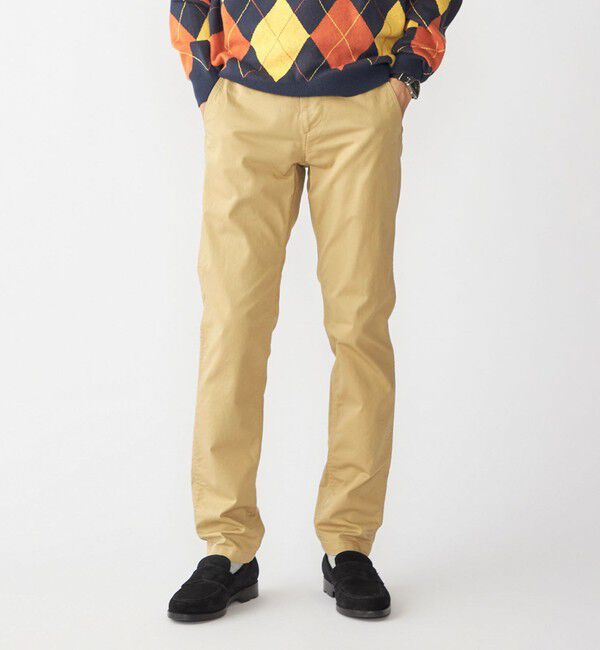 SHIPS「SHIPS:〈抗菌加工〉japan quality カラー テーパード スリム チノパンツ」|チノ|