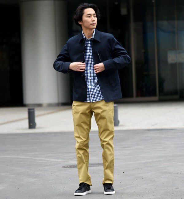 SHIPS「SHIPS:〈抗菌加工〉japan quality カラー テーパード スリム チノパンツ」|チノ|