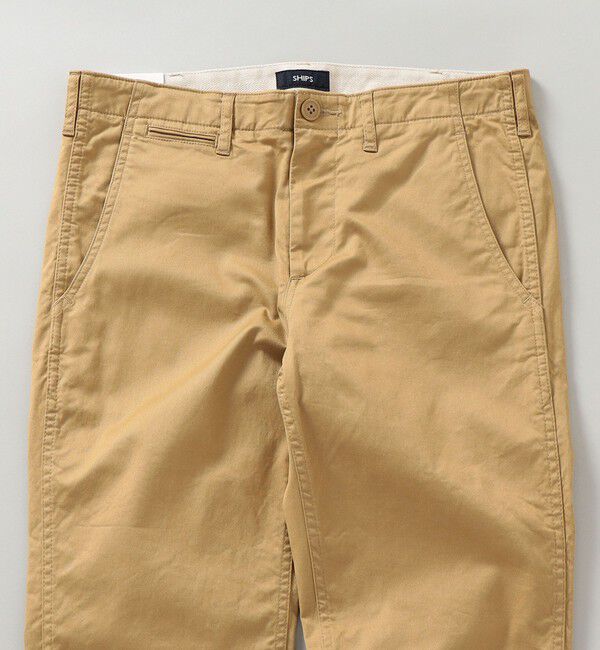 SHIPS「SHIPS:〈抗菌加工〉japan quality カラー テーパード スリム チノパンツ」|チノ|