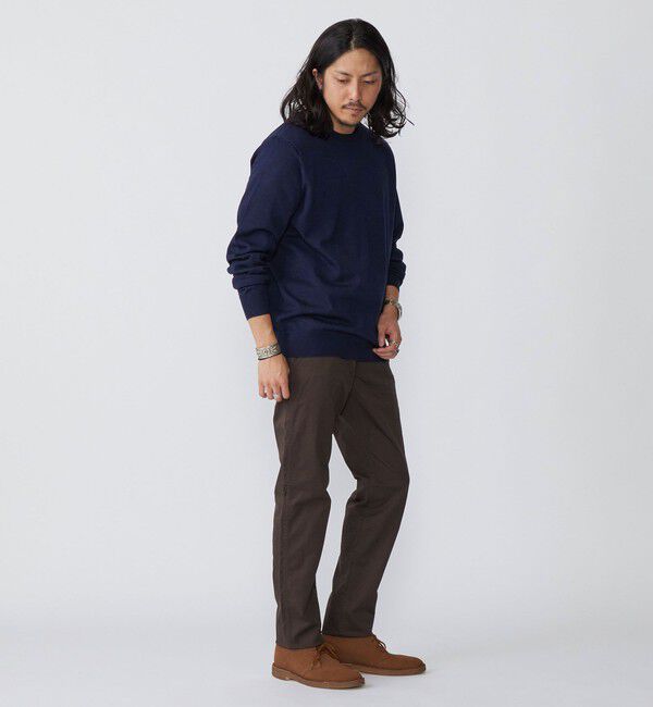 SHIPS「SHIPS:〈抗菌加工〉japan quality カラー テーパード スリム チノパンツ」|チノ|