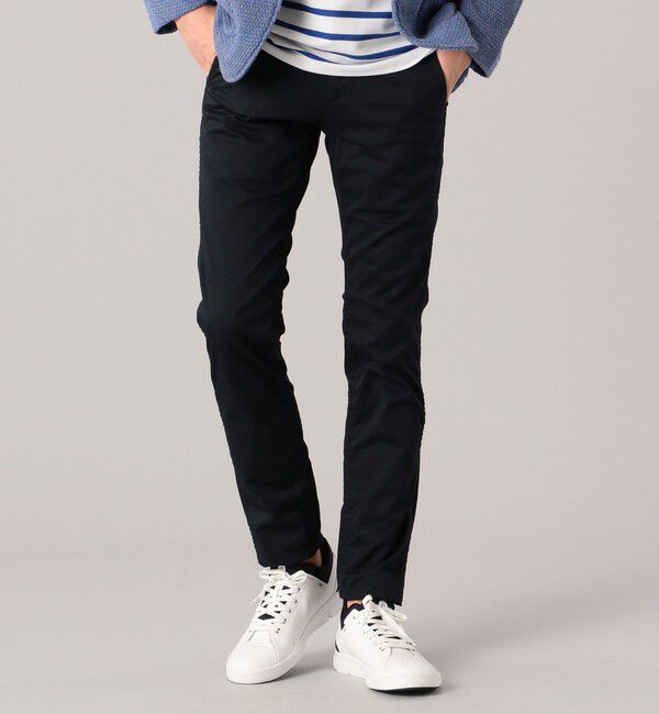 SHIPS「SHIPS:〈抗菌加工〉japan quality カラー テーパード スリム チノパンツ」|チノ|