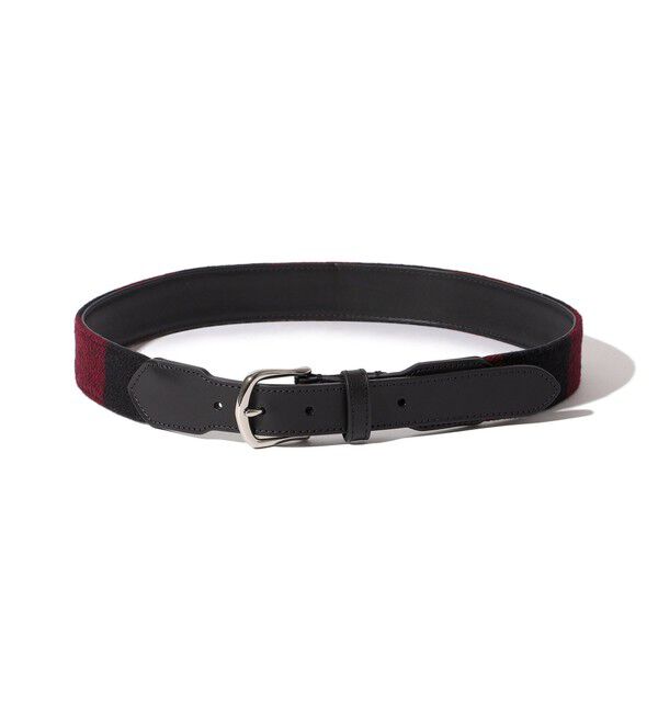 SHIPS「【SHIPS EXCLUSIVE】Southwick: F.H. WADSWORTH Leather Tab Belt」|ベルト|ワイン